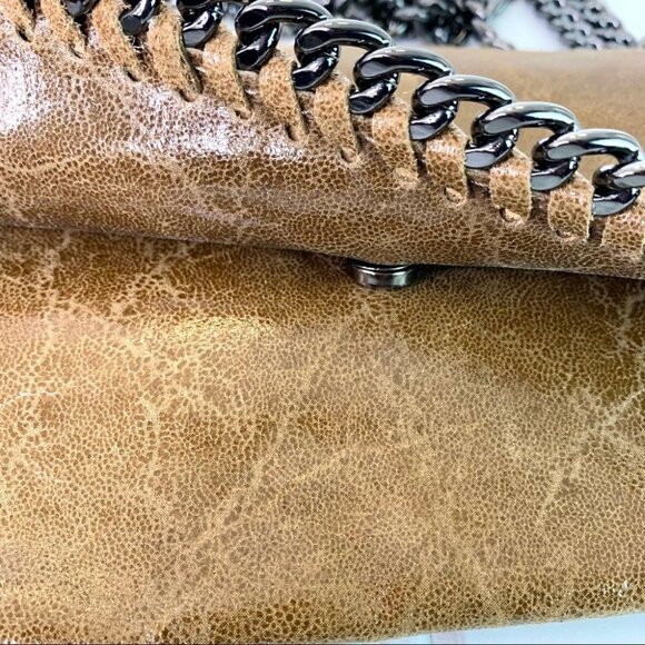 Borse in Pelle designer brown genuine leather long metallic chain womens… - Picture 7 of 10